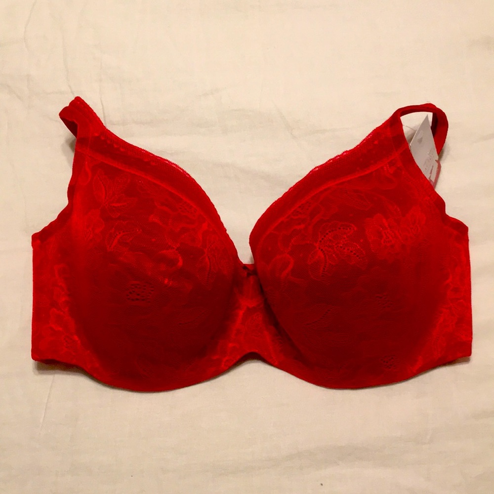 🔴 NWT Cacique Lightly Lined Balconette Bra - 46DDD